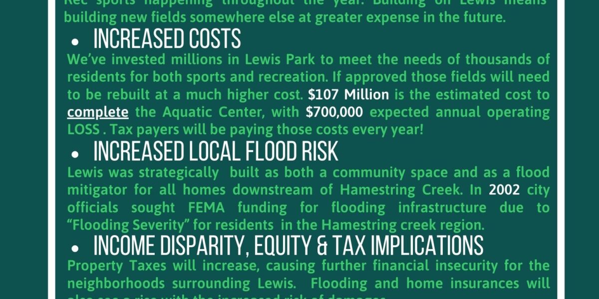 Why Help Save Lewis Park